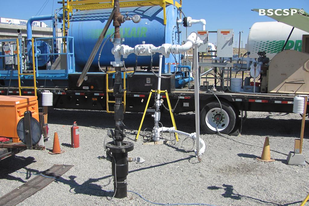 <br />In July 2013, researchers with BSCSP started injected 1,000 tons of CO<small>2</small> into a deep underground basalt formation, part of the in <a href="/basalt" target="blank">small-scale demonstration project</a> in Wallula, WA.