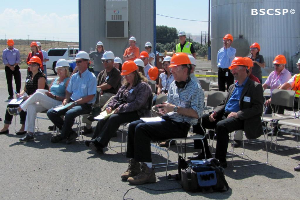 <br />BSCSP coordinates with partners to host public events, media announcements, and other outreach opportunities, such as this press event announcing the start of CO<small>2</small> injection at the <a href="/basalt" target="blank">Basalt Wallula project</a>.